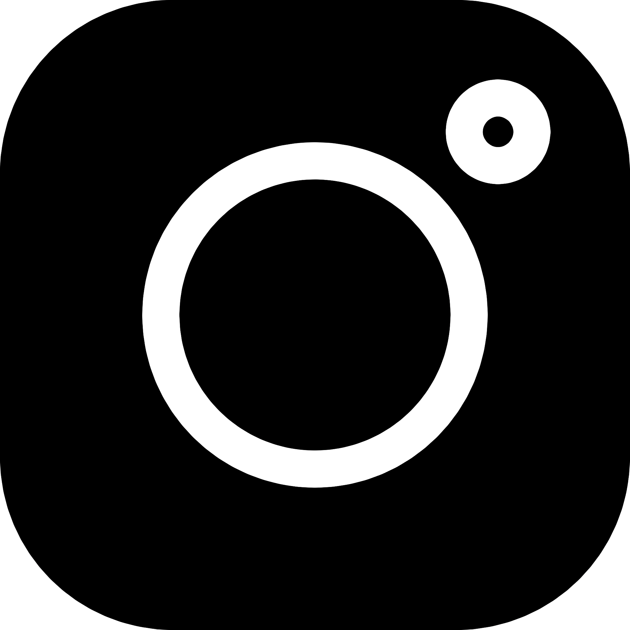 Black Instagram Logo Icon