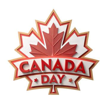 canada day with maple leaf