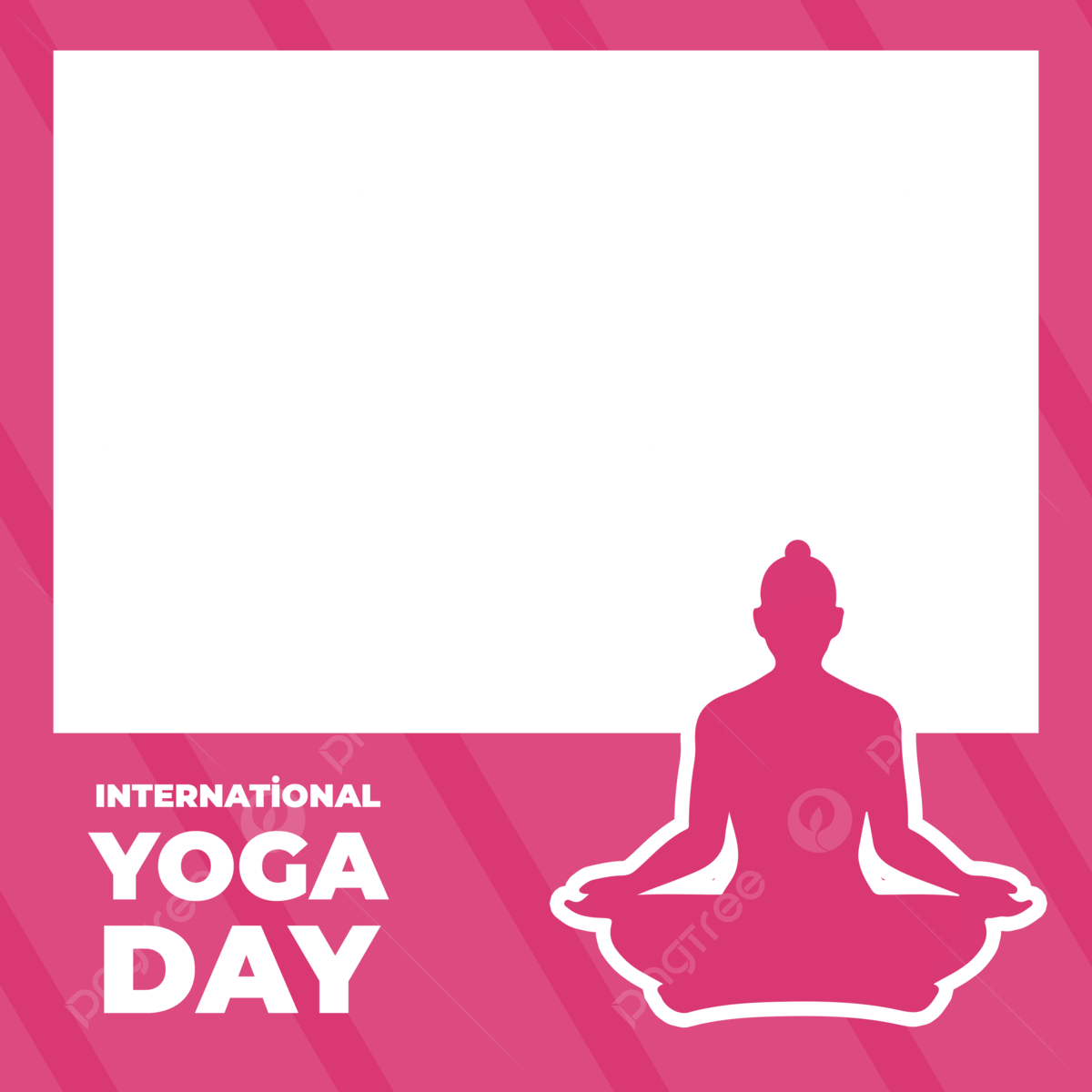 international day of yoga frame png