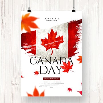 simple ink smudge canada flag