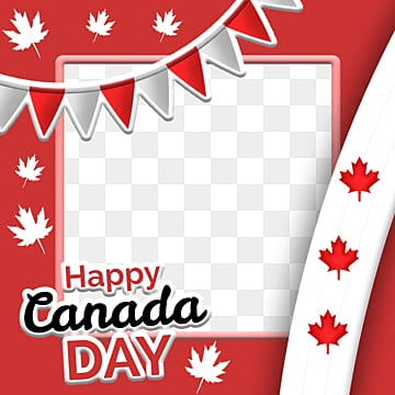 vector of canada day frame image